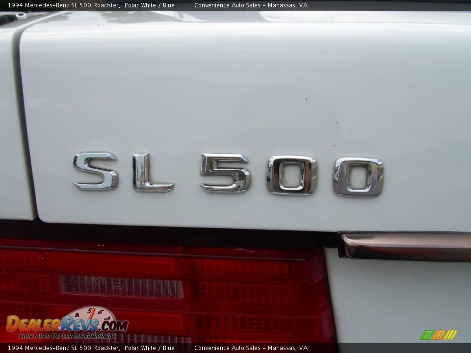 1994 Mercedes-Benz SL 500 Roadster Polar White / Blue Photo #9