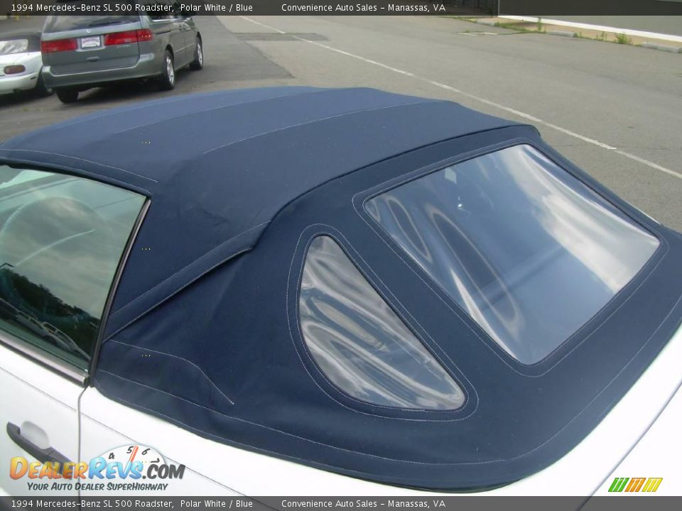 1994 Mercedes-Benz SL 500 Roadster Polar White / Blue Photo #11