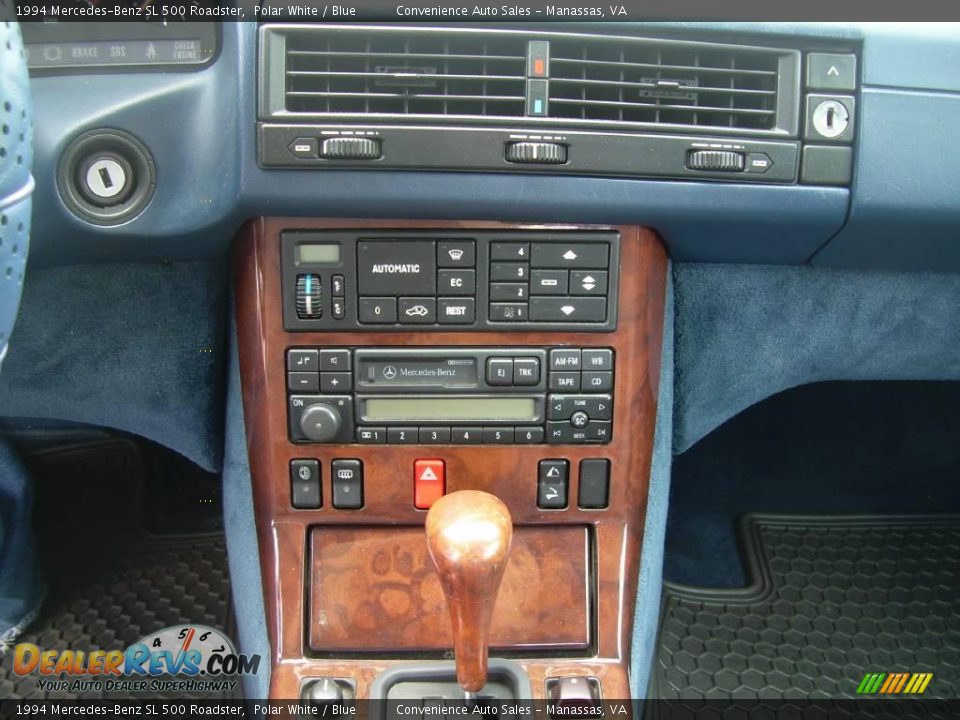 1994 Mercedes-Benz SL 500 Roadster Polar White / Blue Photo #15