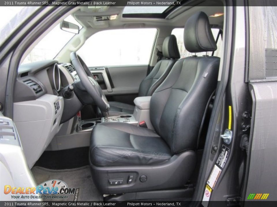 2011 Toyota 4Runner SR5 Magnetic Gray Metallic / Black Leather Photo #15