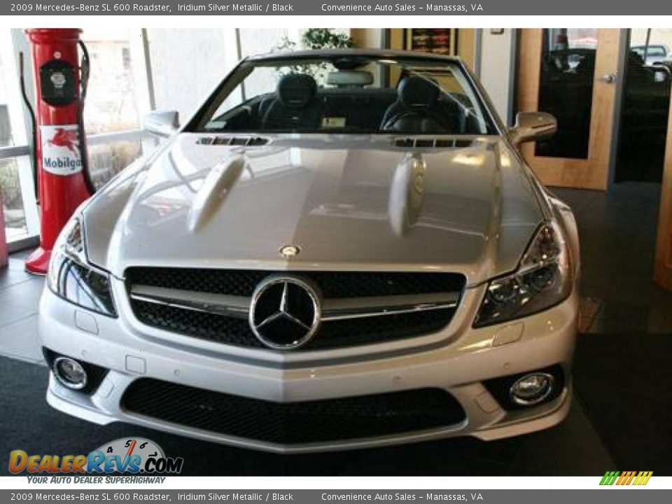 2009 Mercedes-Benz SL 600 Roadster Iridium Silver Metallic / Black Photo #1