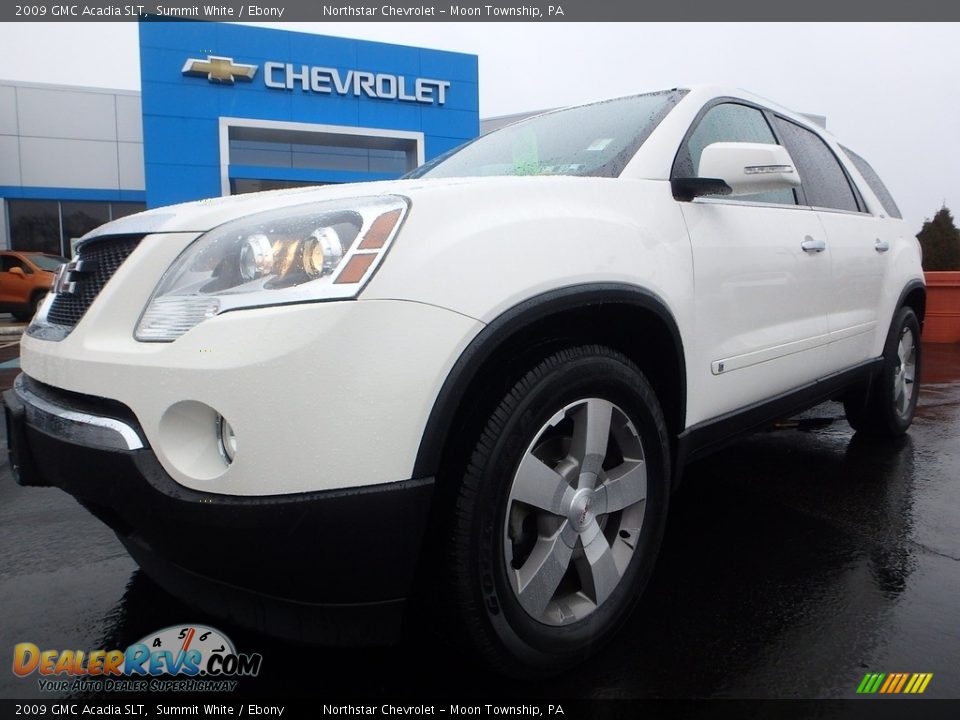 2009 GMC Acadia SLT Summit White / Ebony Photo #2