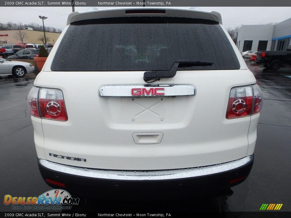 2009 GMC Acadia SLT Summit White / Ebony Photo #6