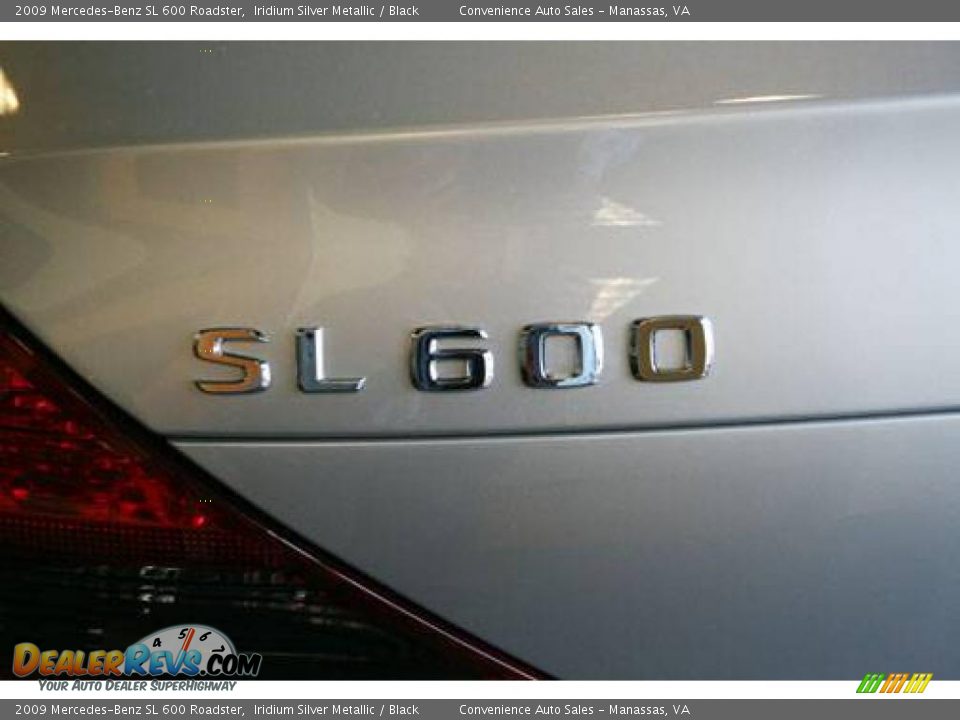 2009 Mercedes-Benz SL 600 Roadster Iridium Silver Metallic / Black Photo #4