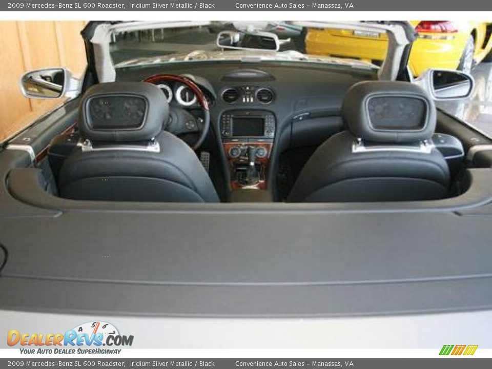 2009 Mercedes-Benz SL 600 Roadster Iridium Silver Metallic / Black Photo #5
