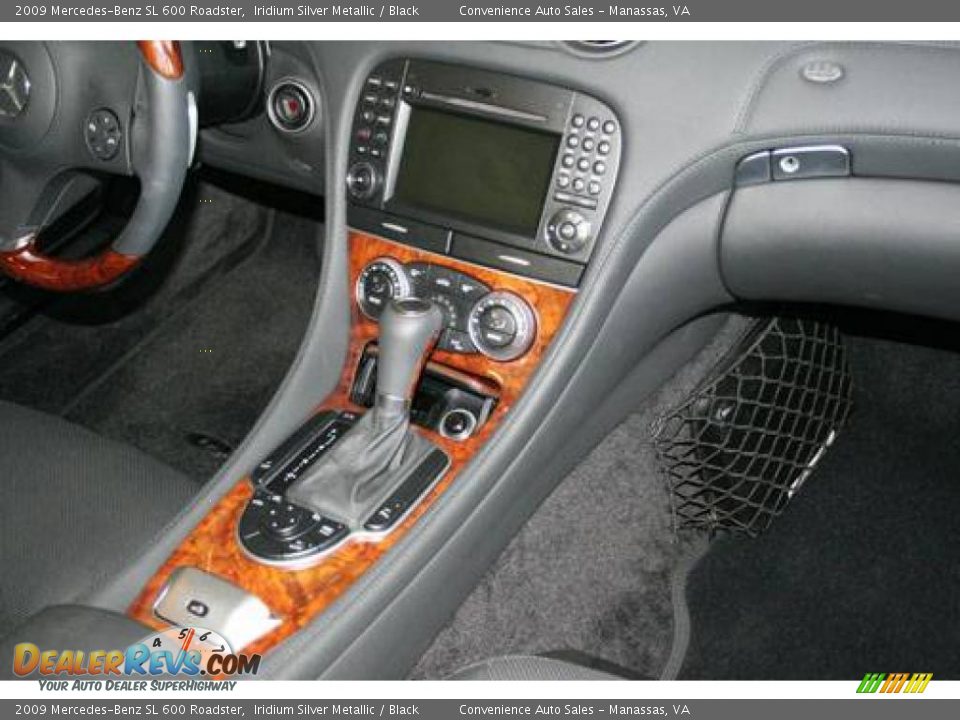 2009 Mercedes-Benz SL 600 Roadster Iridium Silver Metallic / Black Photo #6