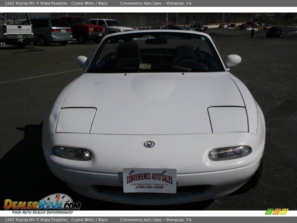1993 Mazda MX-5 Miata Roadster Crystal White / Black Photo #4