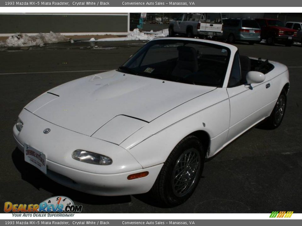 1993 Mazda MX-5 Miata Roadster Crystal White / Black Photo #5