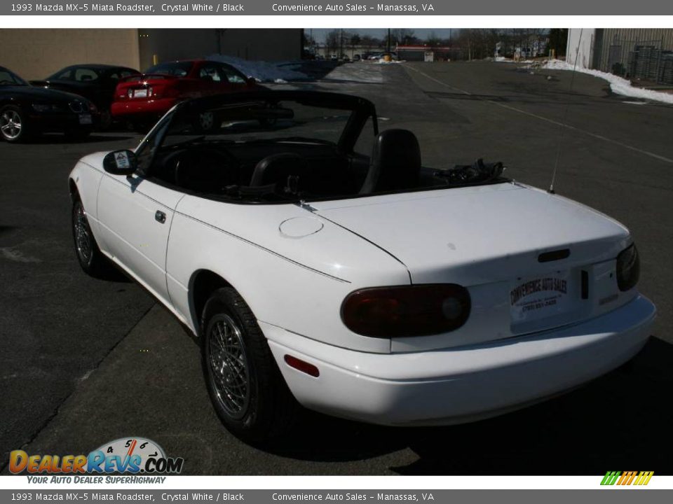 1993 Mazda MX-5 Miata Roadster Crystal White / Black Photo #6
