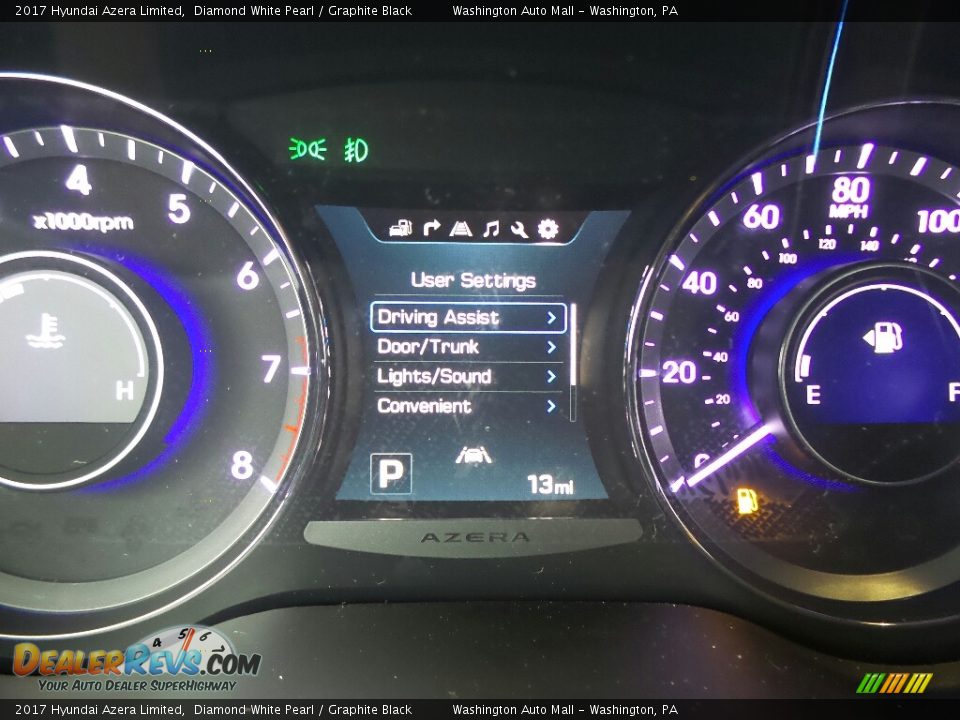 2017 Hyundai Azera Limited Gauges Photo #25