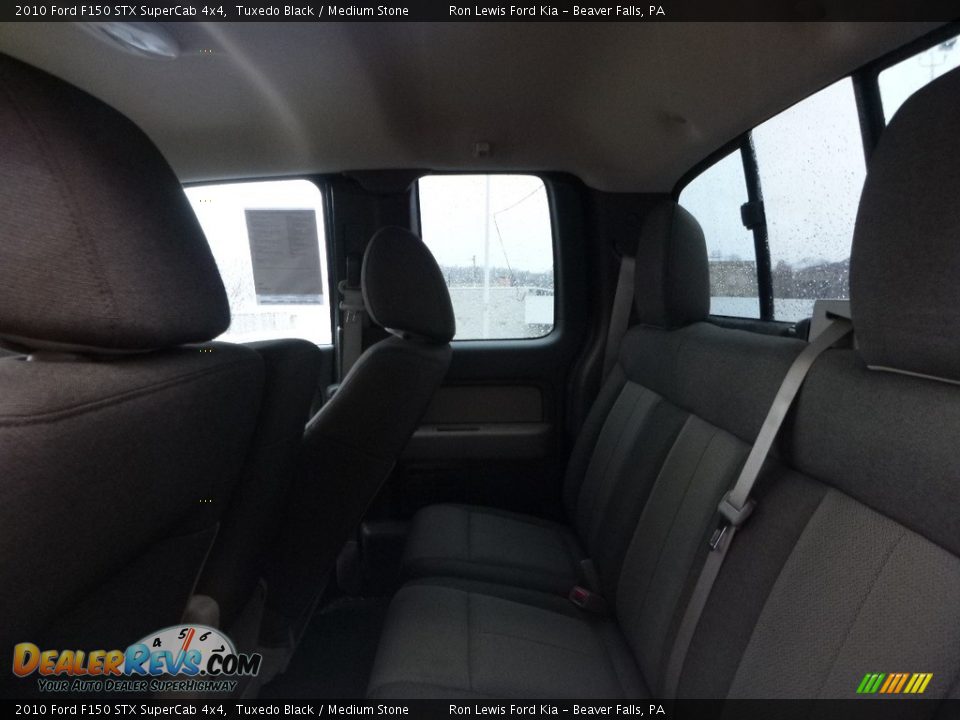 2010 Ford F150 STX SuperCab 4x4 Tuxedo Black / Medium Stone Photo #12