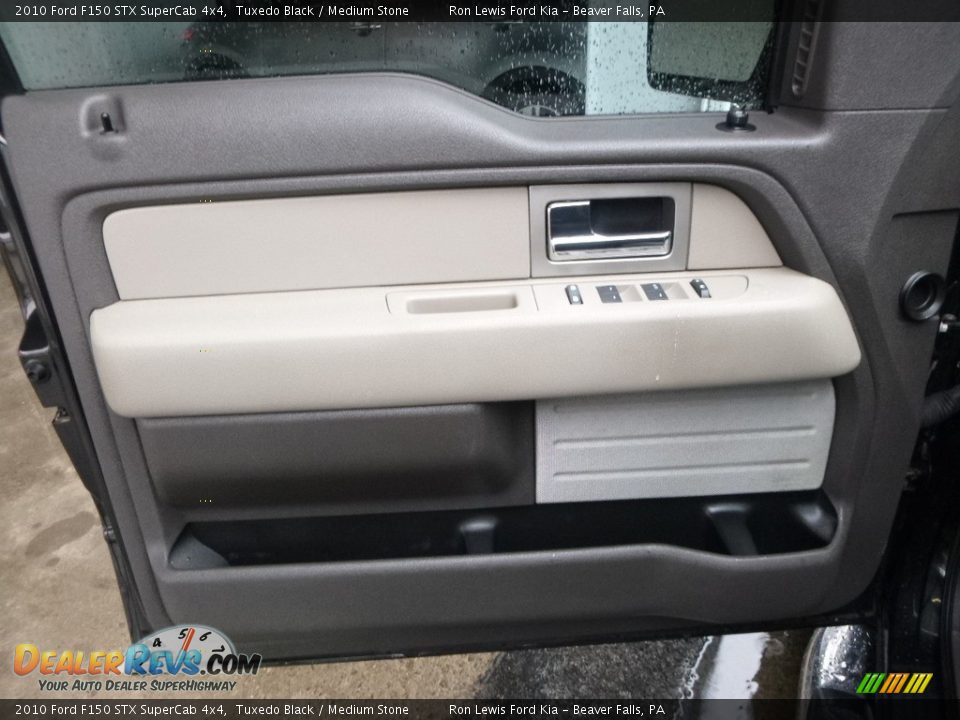 2010 Ford F150 STX SuperCab 4x4 Tuxedo Black / Medium Stone Photo #14