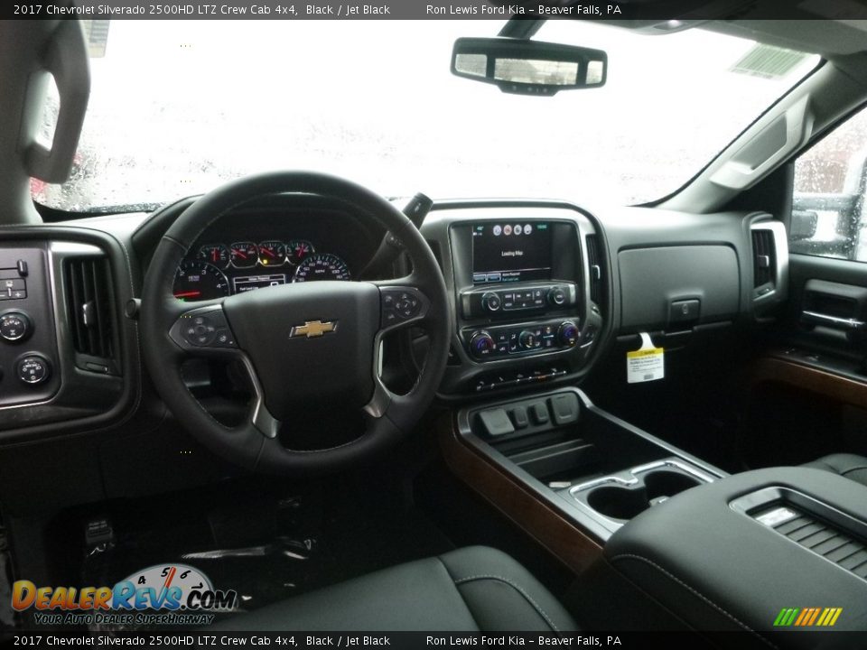 2017 Chevrolet Silverado 2500HD LTZ Crew Cab 4x4 Black / Jet Black Photo #12