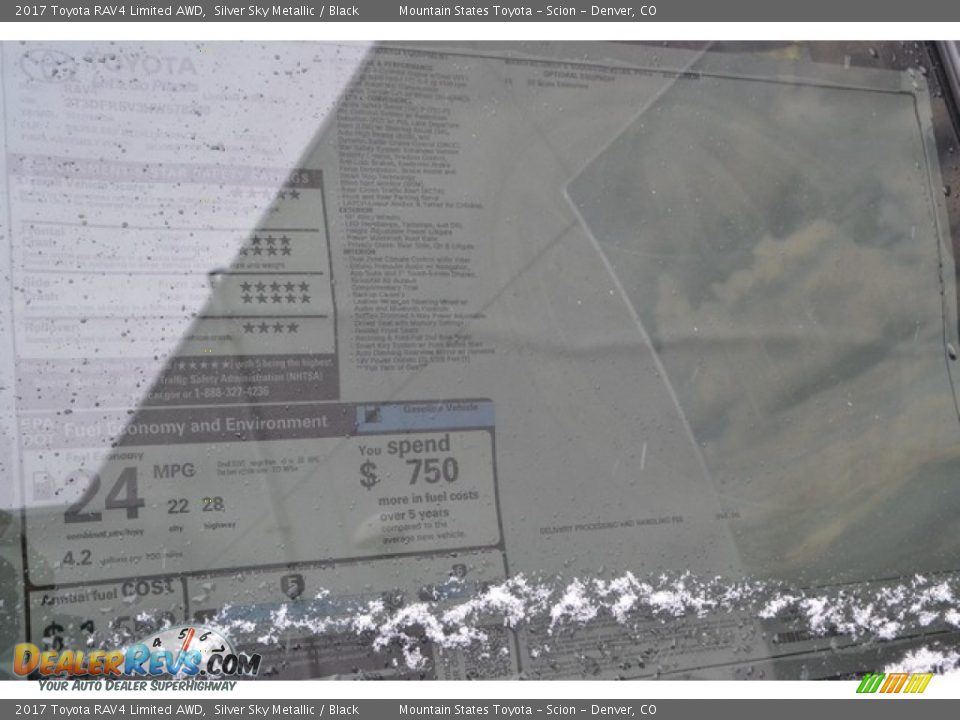 2017 Toyota RAV4 Limited AWD Silver Sky Metallic / Black Photo #10