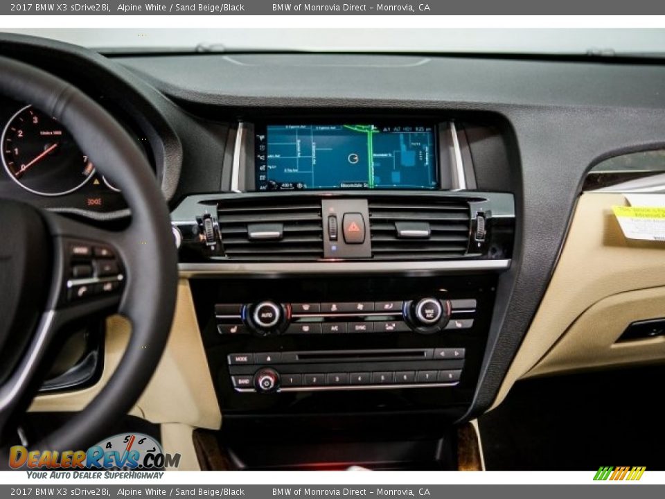 2017 BMW X3 sDrive28i Alpine White / Sand Beige/Black Photo #5