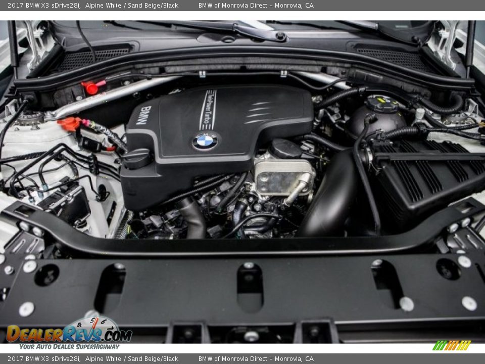 2017 BMW X3 sDrive28i Alpine White / Sand Beige/Black Photo #7