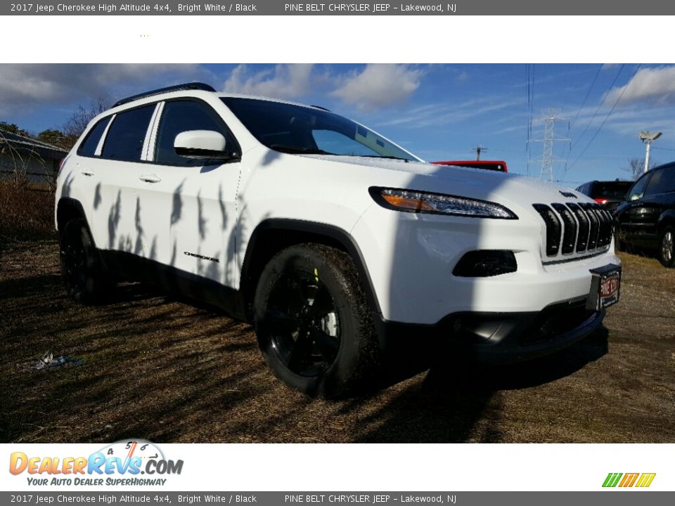 2017 Jeep Cherokee High Altitude 4x4 Bright White / Black Photo #1
