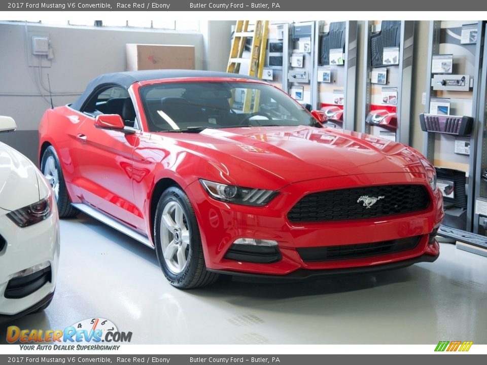 2017 Ford Mustang V6 Convertible Race Red / Ebony Photo #1