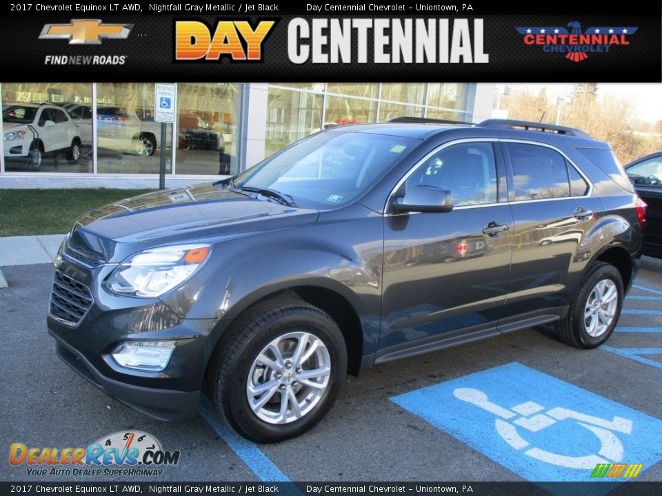2017 Chevrolet Equinox LT AWD Nightfall Gray Metallic / Jet Black Photo #1