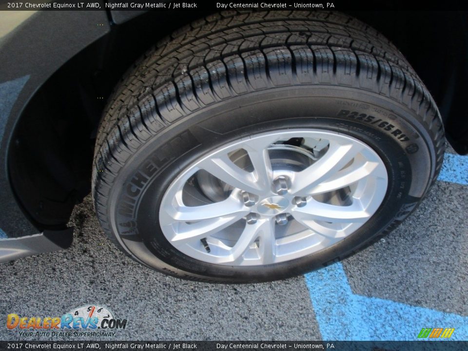 2017 Chevrolet Equinox LT AWD Nightfall Gray Metallic / Jet Black Photo #3