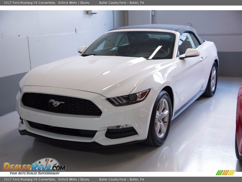 2017 Ford Mustang V6 Convertible Oxford White / Ebony Photo #1