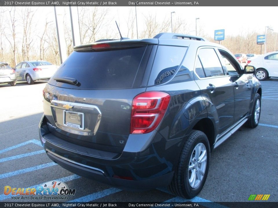 2017 Chevrolet Equinox LT AWD Nightfall Gray Metallic / Jet Black Photo #7