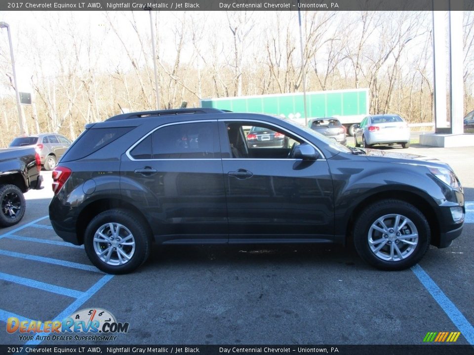 2017 Chevrolet Equinox LT AWD Nightfall Gray Metallic / Jet Black Photo #8