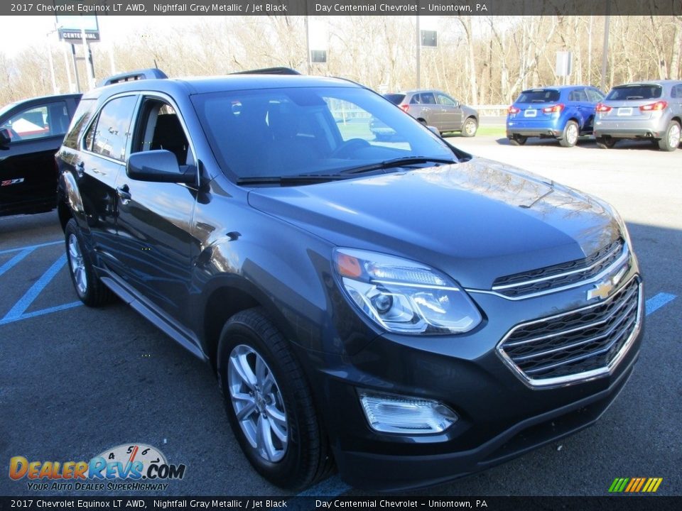 2017 Chevrolet Equinox LT AWD Nightfall Gray Metallic / Jet Black Photo #9