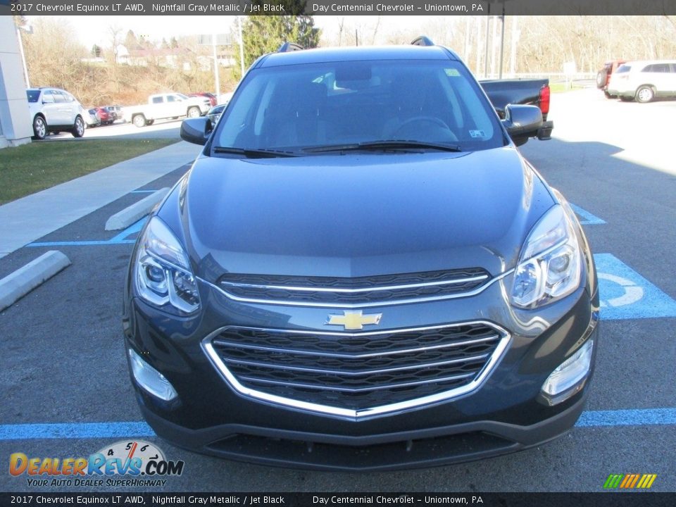 2017 Chevrolet Equinox LT AWD Nightfall Gray Metallic / Jet Black Photo #10