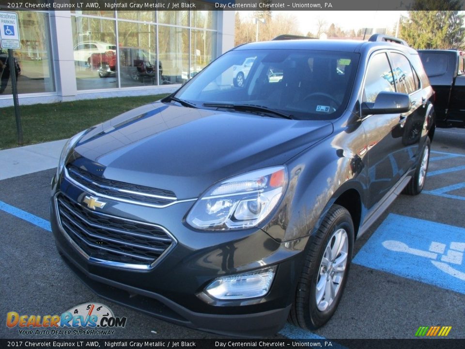 2017 Chevrolet Equinox LT AWD Nightfall Gray Metallic / Jet Black Photo #11