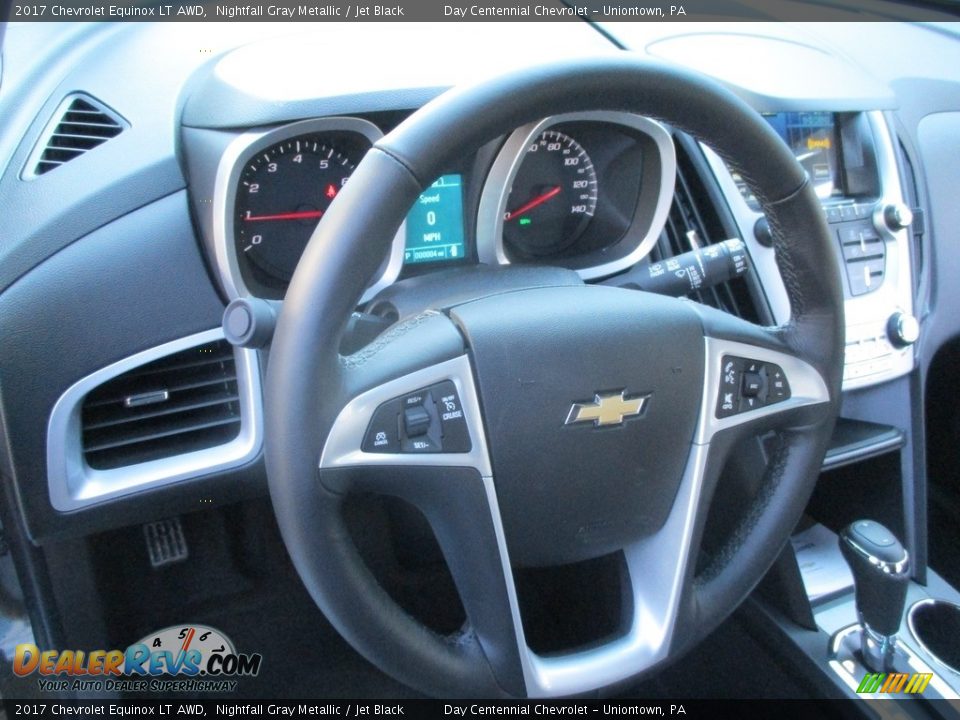 2017 Chevrolet Equinox LT AWD Nightfall Gray Metallic / Jet Black Photo #15