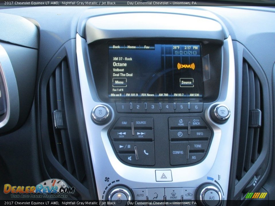 2017 Chevrolet Equinox LT AWD Nightfall Gray Metallic / Jet Black Photo #17