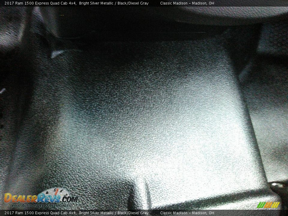 2017 Ram 1500 Express Quad Cab 4x4 Bright Silver Metallic / Black/Diesel Gray Photo #7