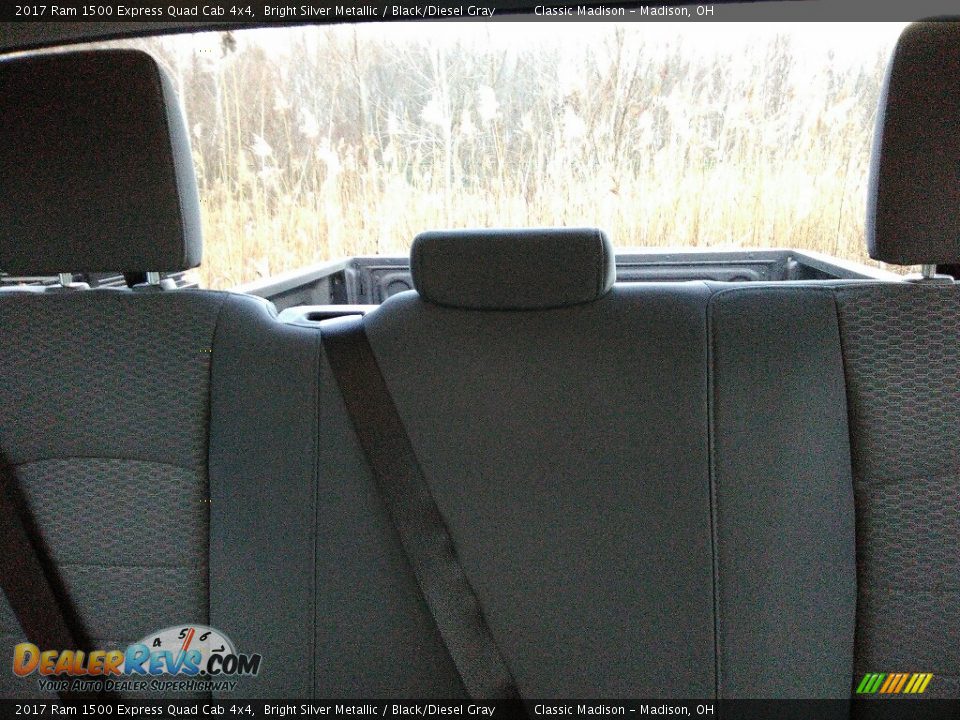 2017 Ram 1500 Express Quad Cab 4x4 Bright Silver Metallic / Black/Diesel Gray Photo #8