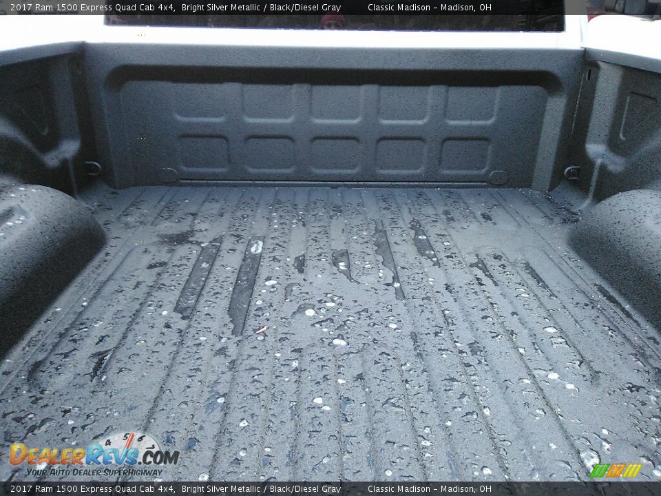2017 Ram 1500 Express Quad Cab 4x4 Bright Silver Metallic / Black/Diesel Gray Photo #9