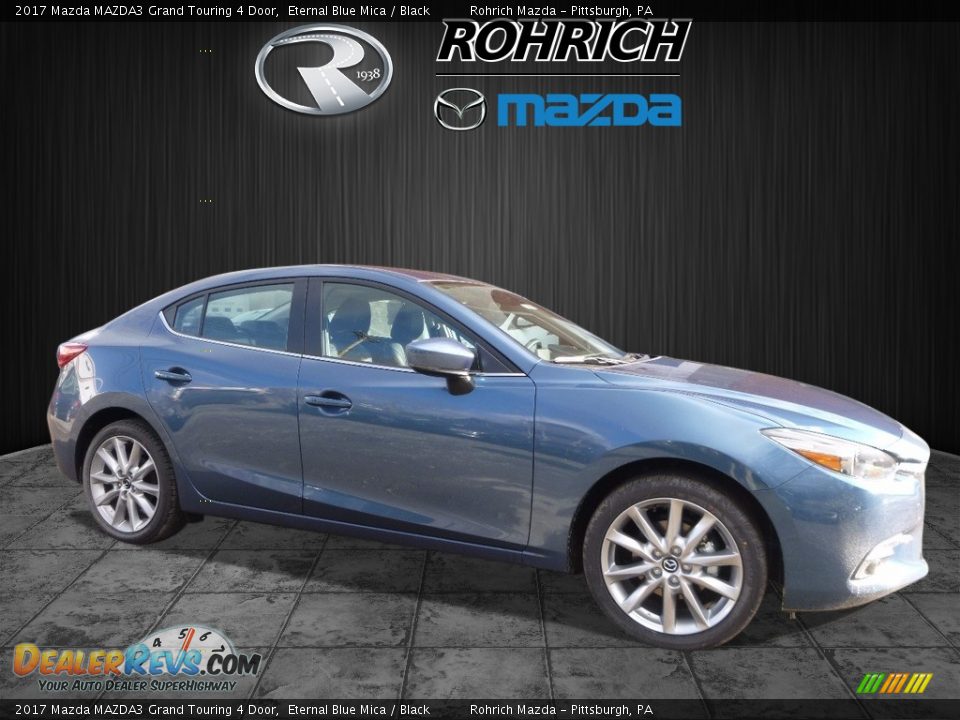 2017 Mazda MAZDA3 Grand Touring 4 Door Eternal Blue Mica / Black Photo #1