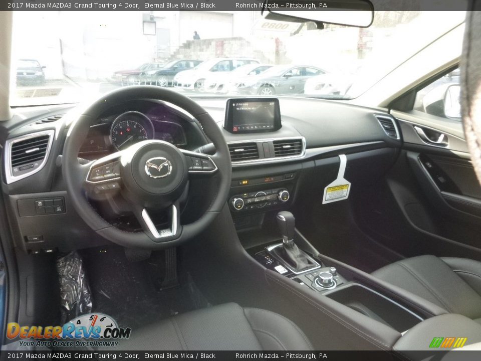 2017 Mazda MAZDA3 Grand Touring 4 Door Eternal Blue Mica / Black Photo #8