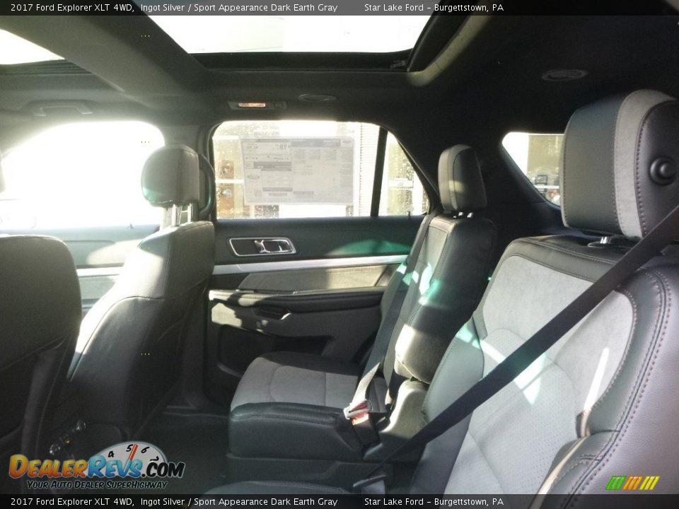 2017 Ford Explorer XLT 4WD Ingot Silver / Sport Appearance Dark Earth Gray Photo #10