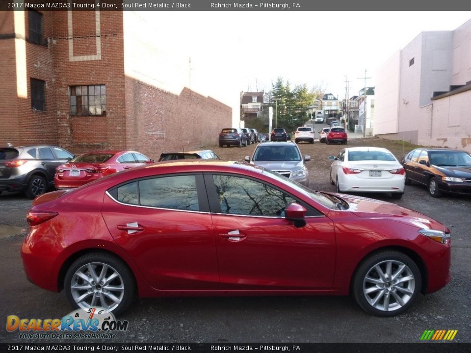 2017 Mazda MAZDA3 Touring 4 Door Soul Red Metallic / Black Photo #2