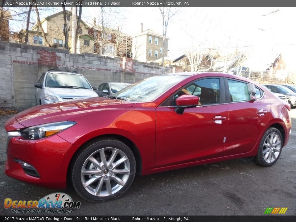 2017 Mazda MAZDA3 Touring 4 Door Soul Red Metallic / Black Photo #4