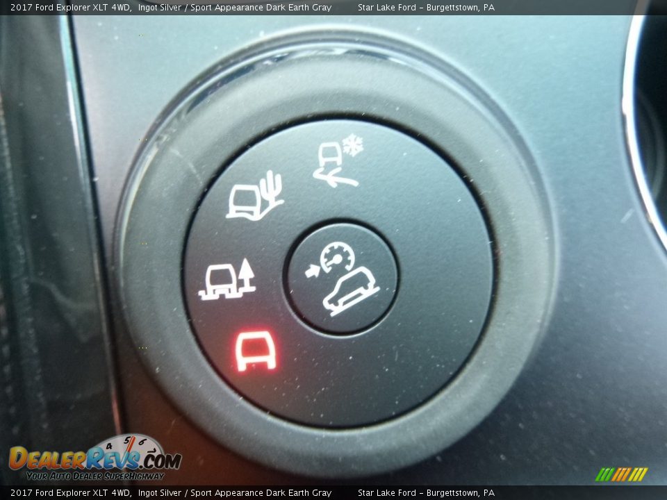 2017 Ford Explorer XLT 4WD Ingot Silver / Sport Appearance Dark Earth Gray Photo #16