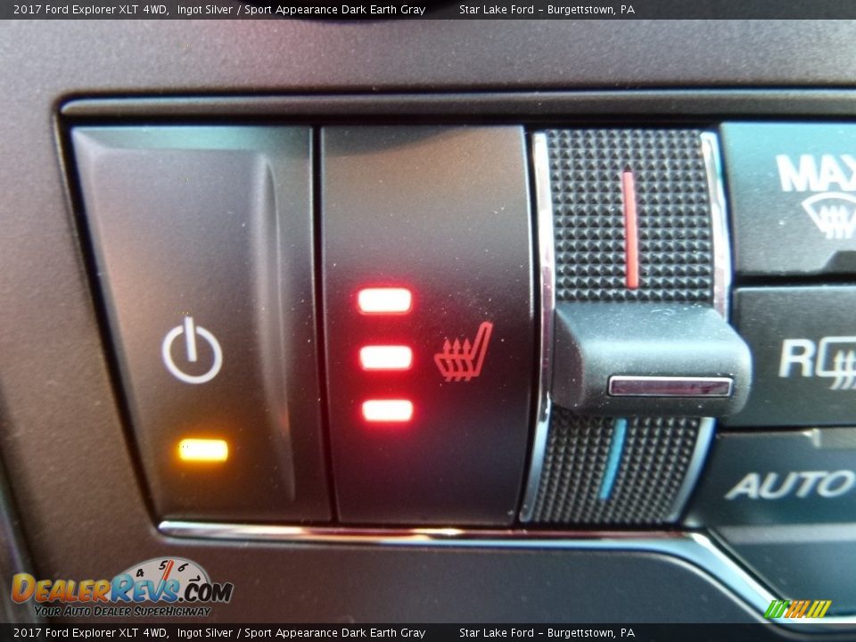 2017 Ford Explorer XLT 4WD Ingot Silver / Sport Appearance Dark Earth Gray Photo #17