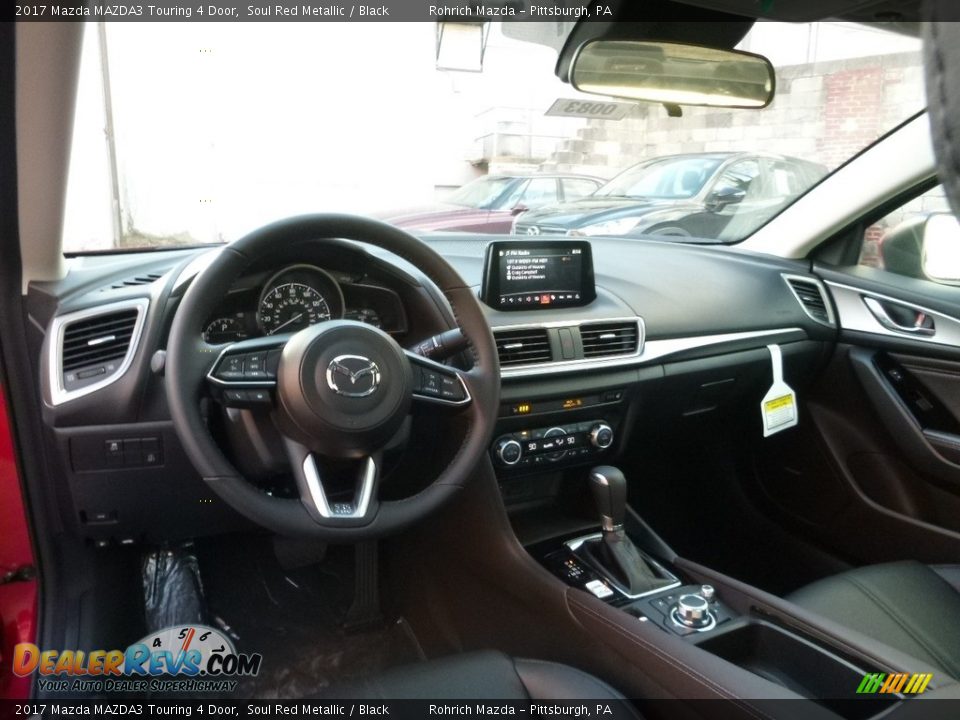 2017 Mazda MAZDA3 Touring 4 Door Soul Red Metallic / Black Photo #8