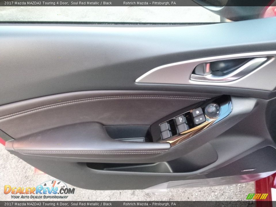 2017 Mazda MAZDA3 Touring 4 Door Soul Red Metallic / Black Photo #9