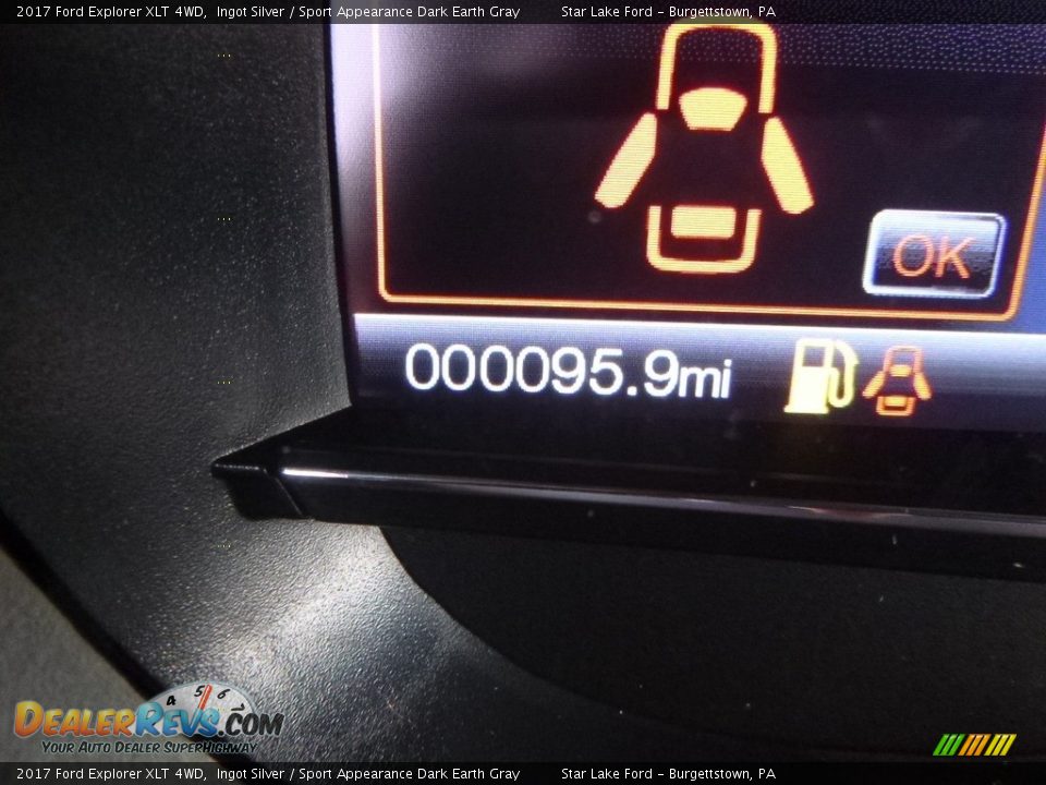 2017 Ford Explorer XLT 4WD Ingot Silver / Sport Appearance Dark Earth Gray Photo #20