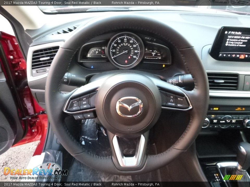 2017 Mazda MAZDA3 Touring 4 Door Soul Red Metallic / Black Photo #14
