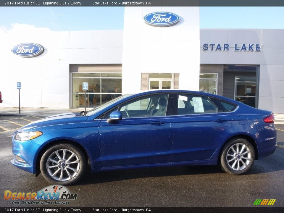 2017 Ford Fusion SE Lightning Blue / Ebony Photo #1