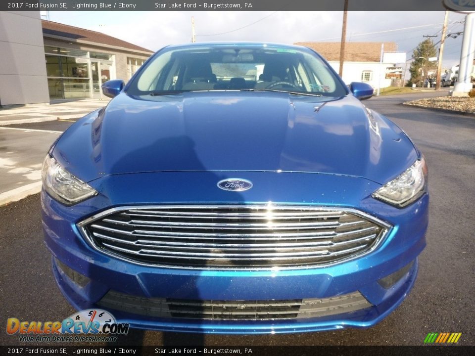 2017 Ford Fusion SE Lightning Blue / Ebony Photo #2