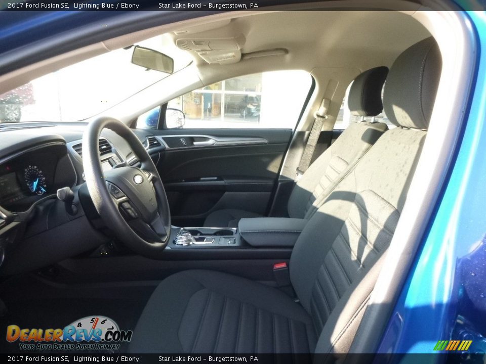 2017 Ford Fusion SE Lightning Blue / Ebony Photo #9