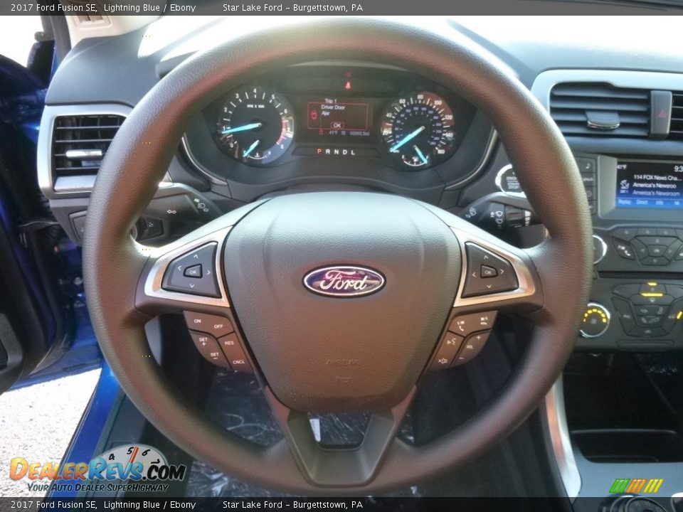2017 Ford Fusion SE Lightning Blue / Ebony Photo #15